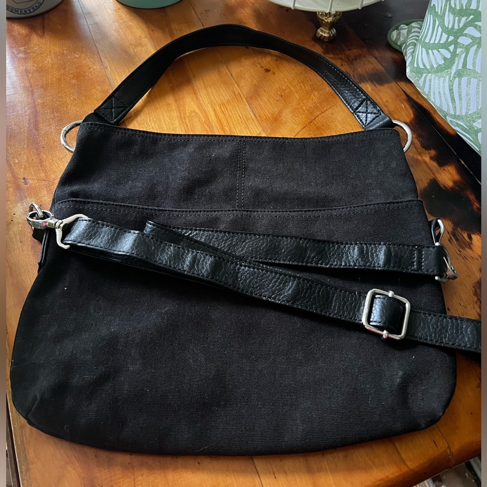 Thirty One Black multi wearable purse-Black Cheetah print